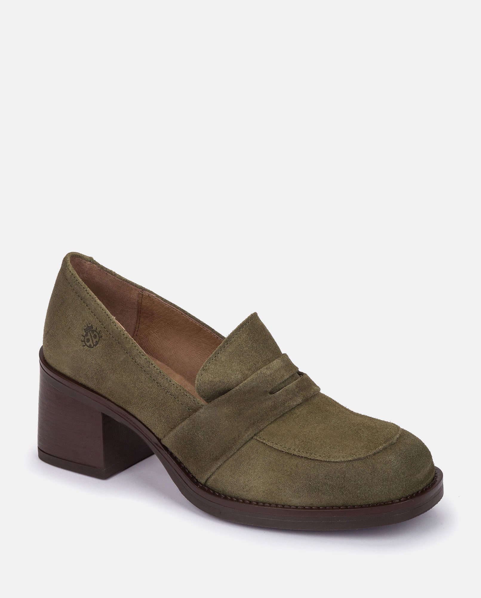 Yokono Landas-001 scarpe tacco verde pelle