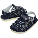 Salt-Water Sailor sandali bambino blu navy in cuoio