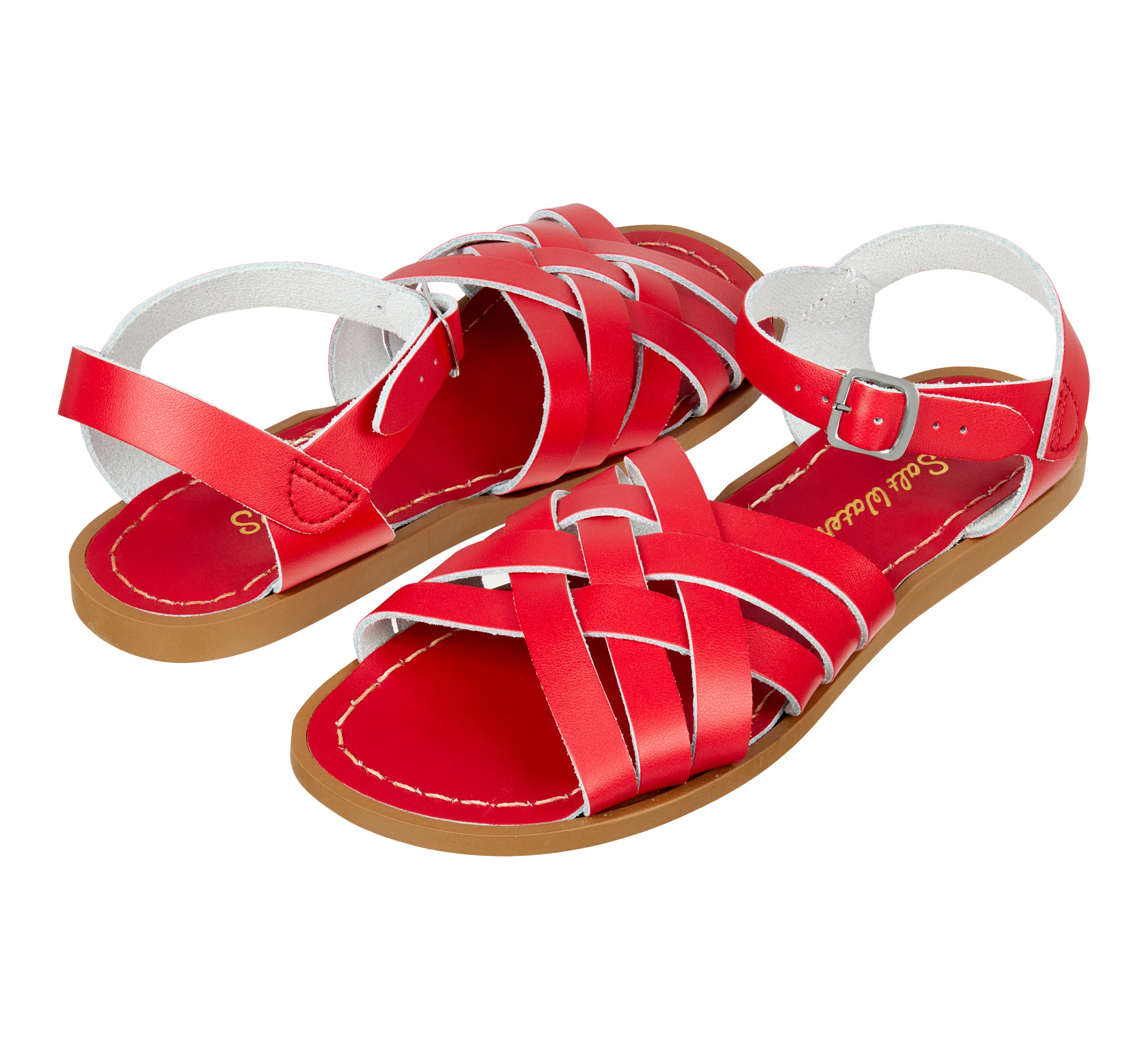 Salt-Water Retro Red sandali donna rosso intrecciati