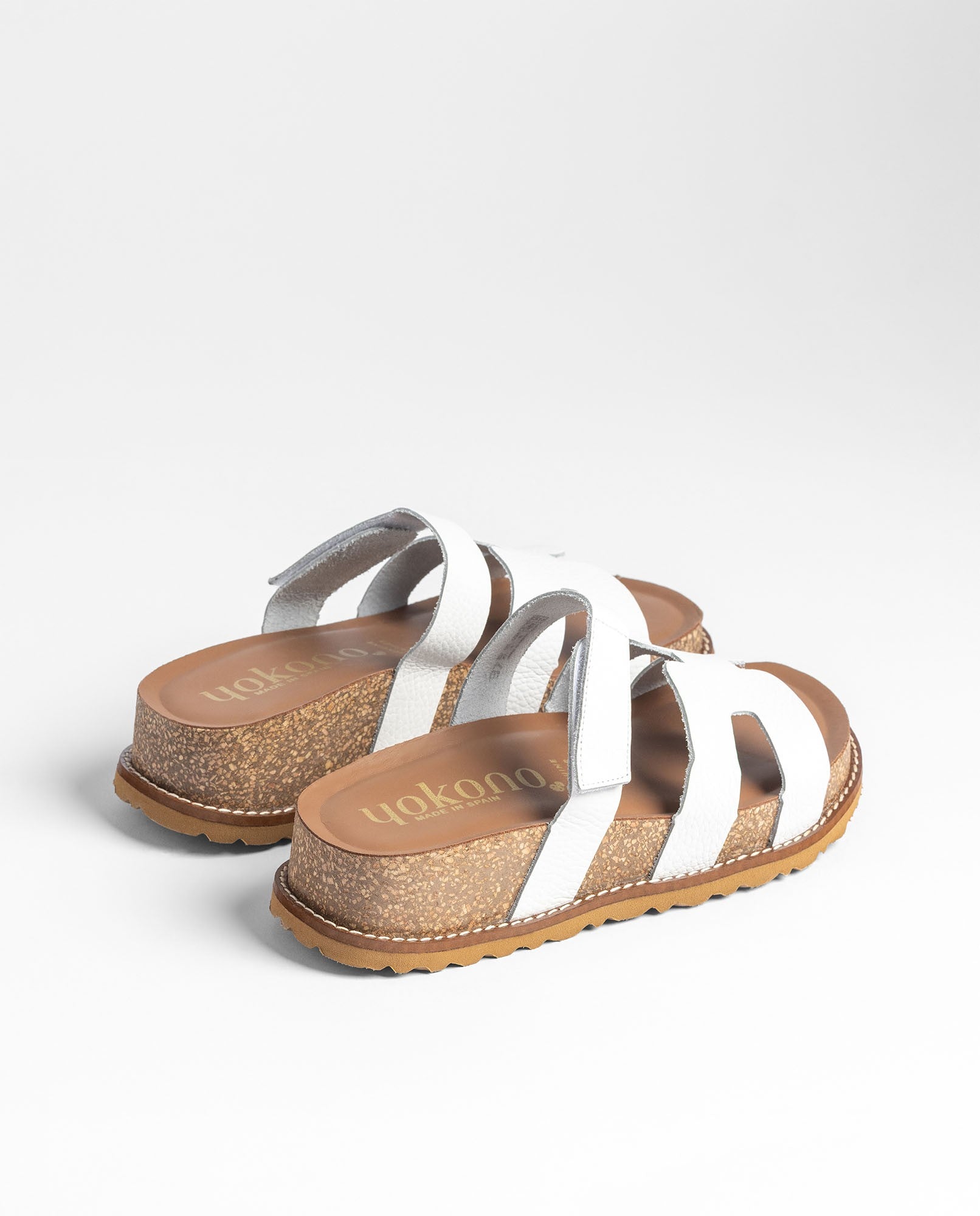 Yokono Oca 125 sandali donna bianco sughero plateau