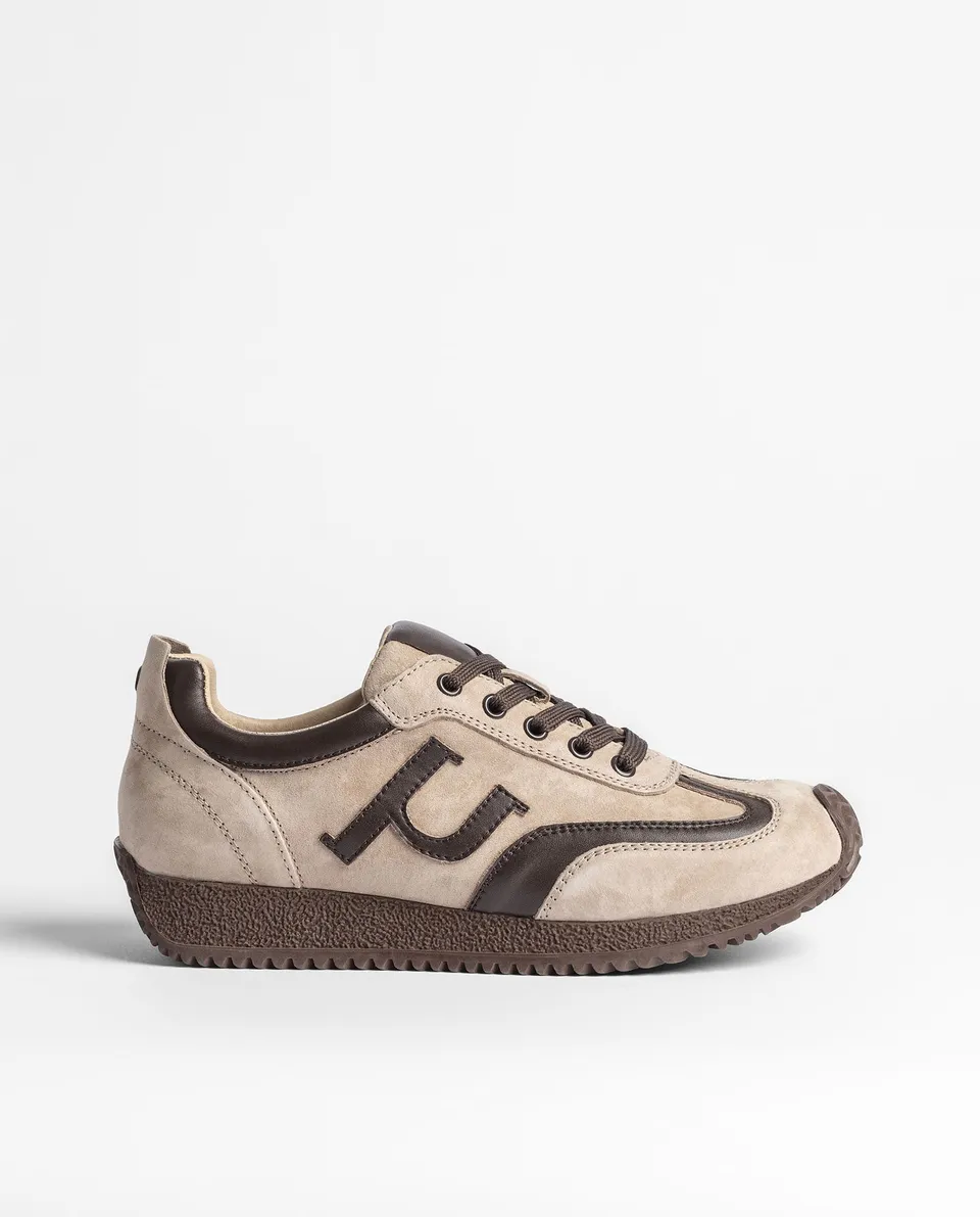 Yokono Guam-002 sneakers donna marrone in pelle