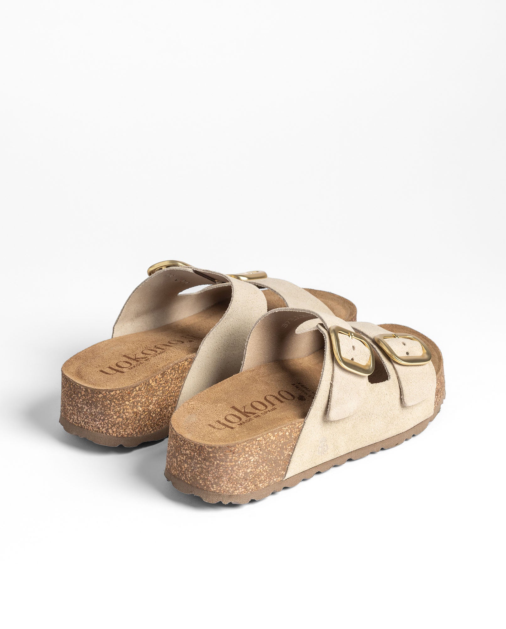 Yokono WIWI-003 sandali plateau beige in pelle