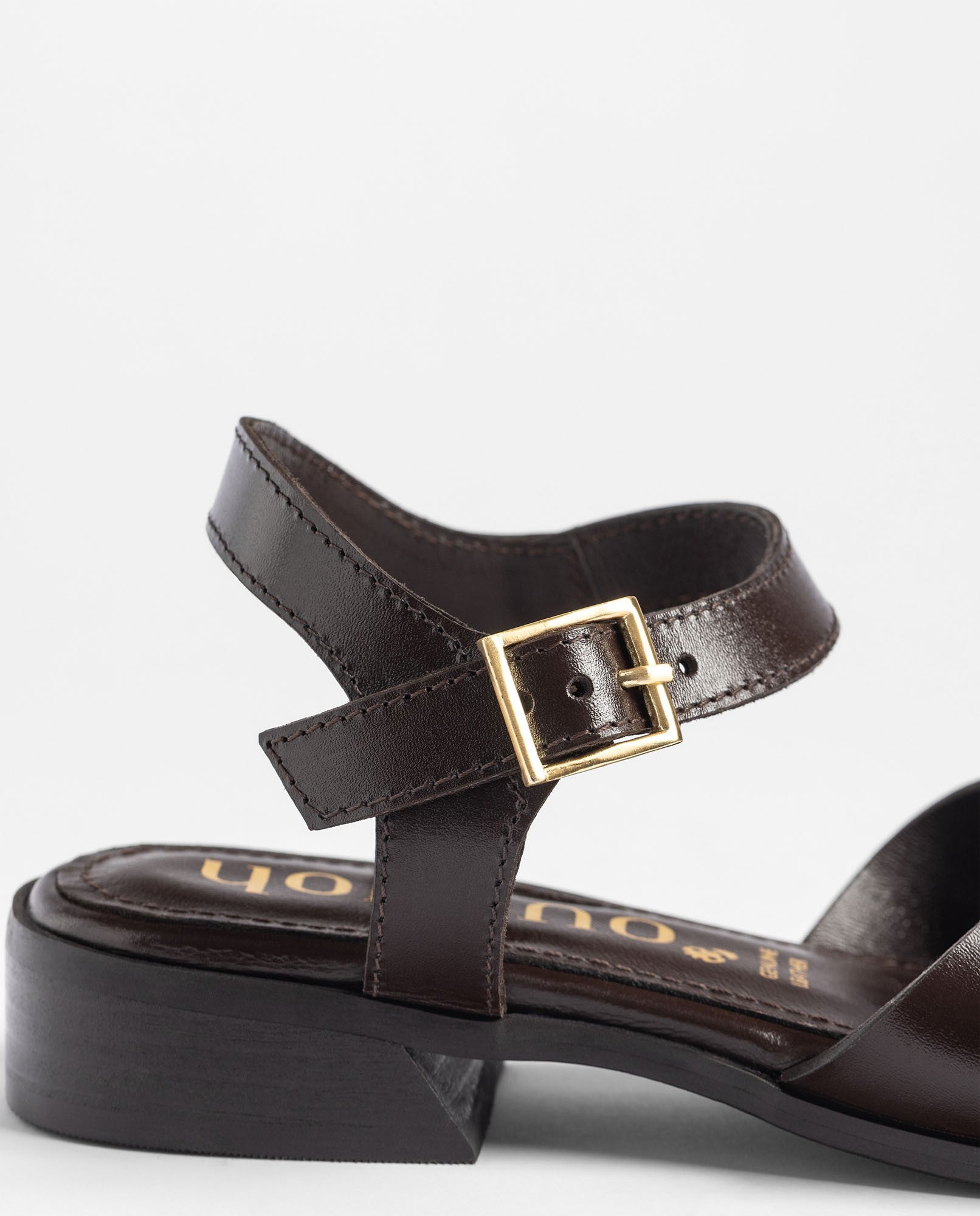 Yokono Rab-251 sandali con tacco donna marrone pelle