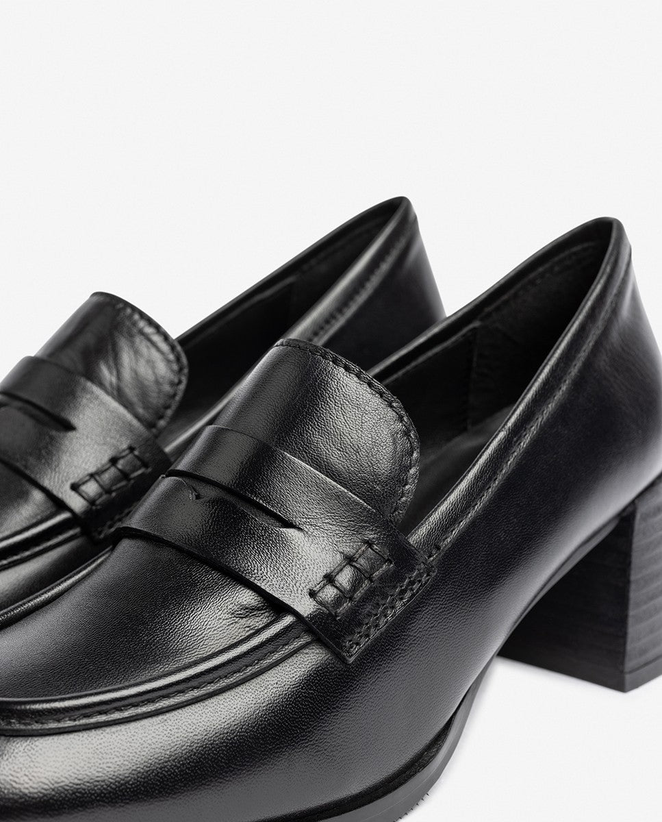 Yokono LUNA-001 decollete donna nero tacco largo