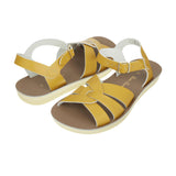 Salt-Water Swimmer Senape sandali donna in cuoio