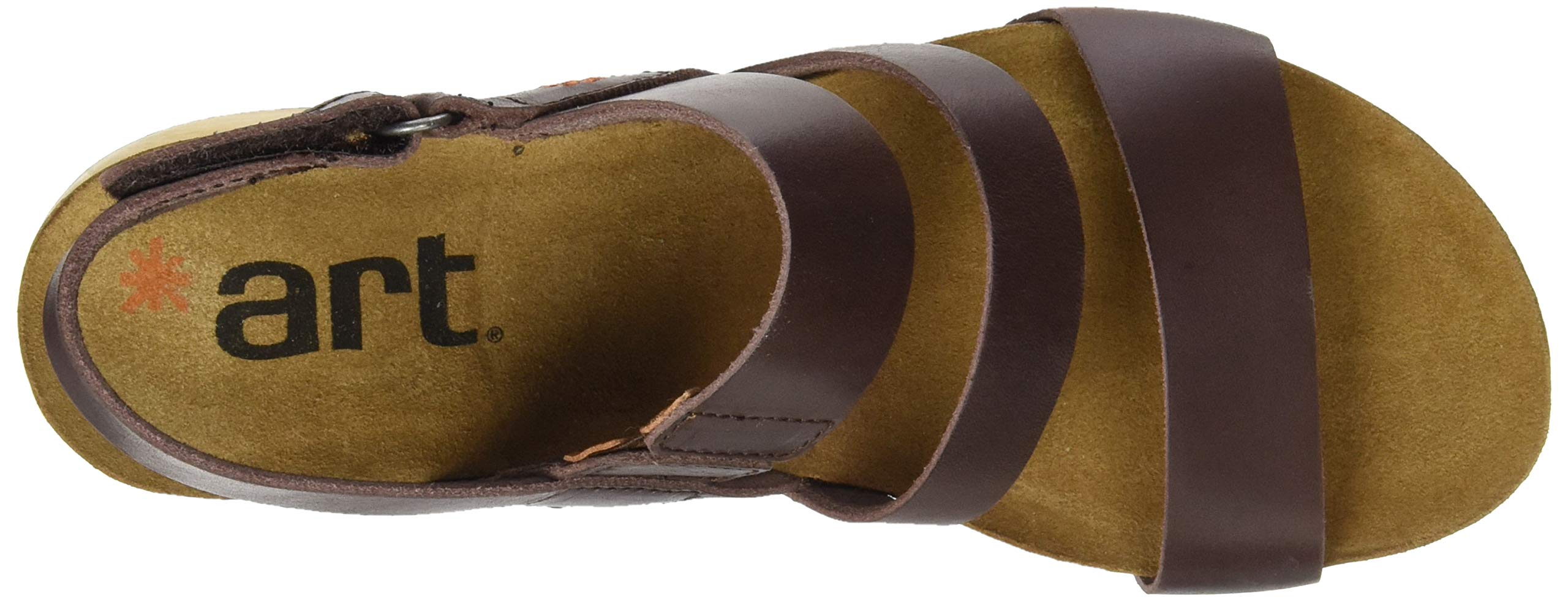 ART Borne sandali donna punta aperta EU 40 zeppa legno