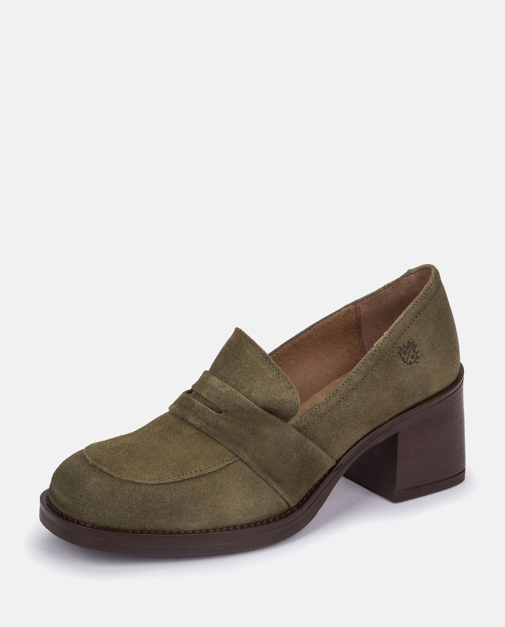 Yokono Landas-001 scarpe tacco verde pelle