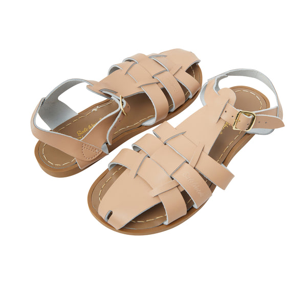 Salt-Water Shark Original sandali latte donna in cuoio