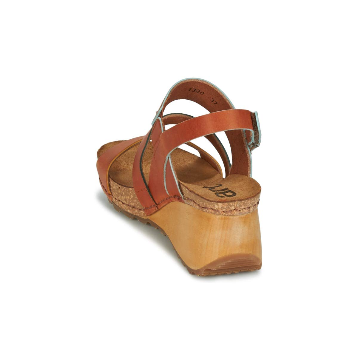 ART Borne sandali donna zeppa legno aperti