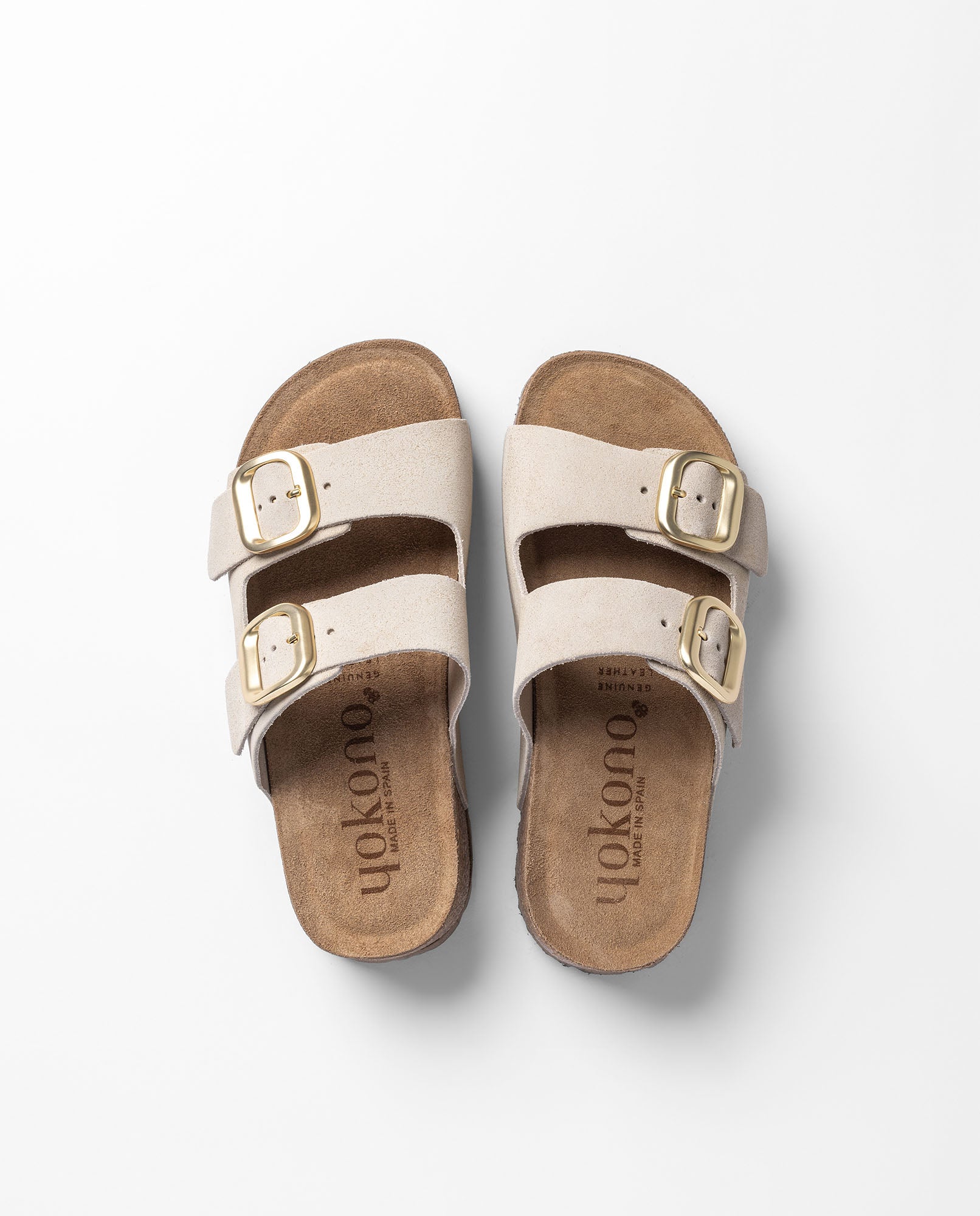 Yokono WIWI-003 sandali plateau beige in pelle