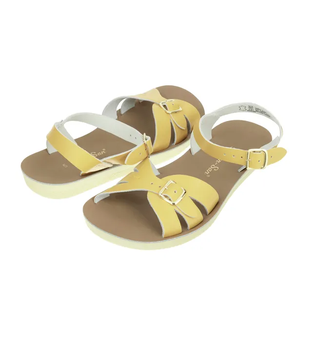 Salt-Water Boardwalk sandali donna giallo burro cuoio