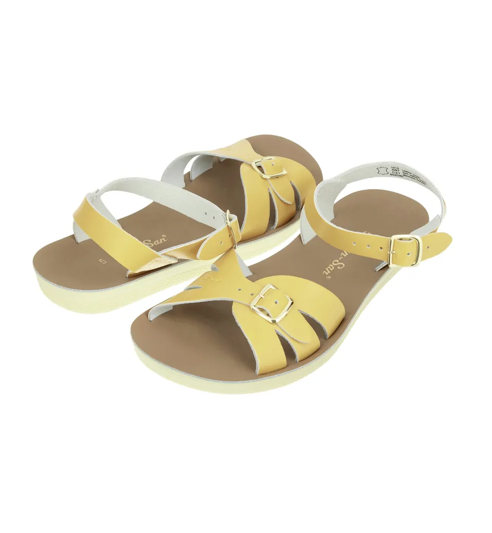 Salt-Water Boardwalk sandali donna giallo burro cuoio