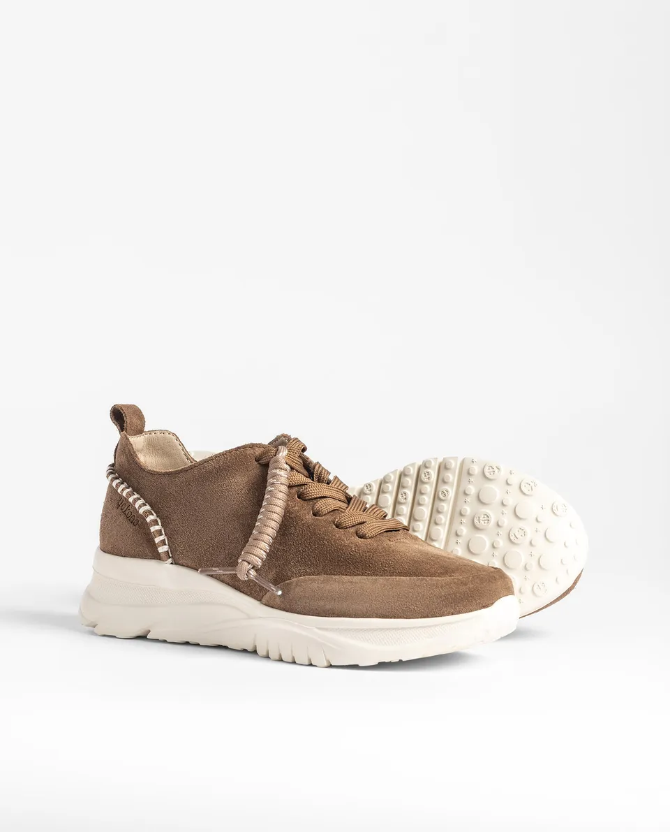 Yokono Verona-260 sneakers marrone in pelle