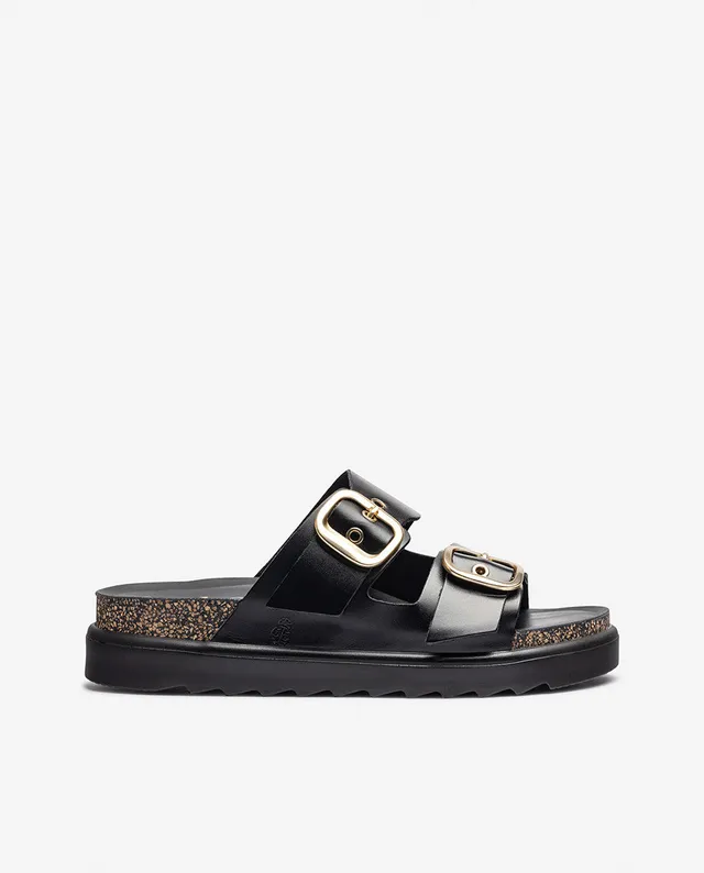 Yokono Tunez 130 sandali donna neri in pelle