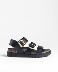 Yokono Tunez-127 sandali donna beige in pelle con fibbia