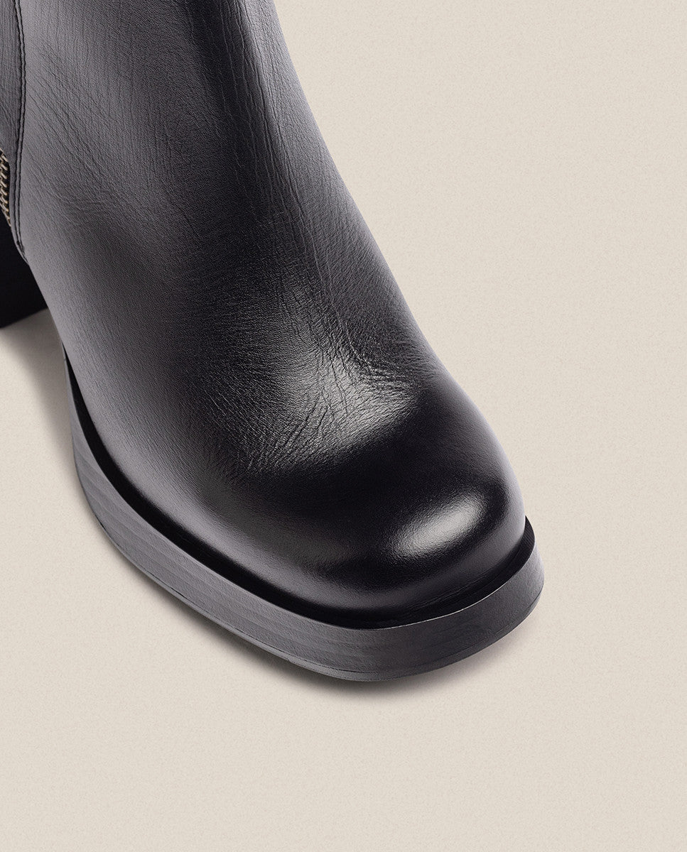 Yokono Kolin 007 stivaletti donna nero tacco 6 cm