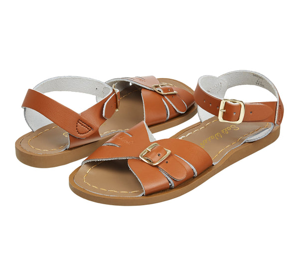 Salt-Water Classic sandali donna tan in cuoio