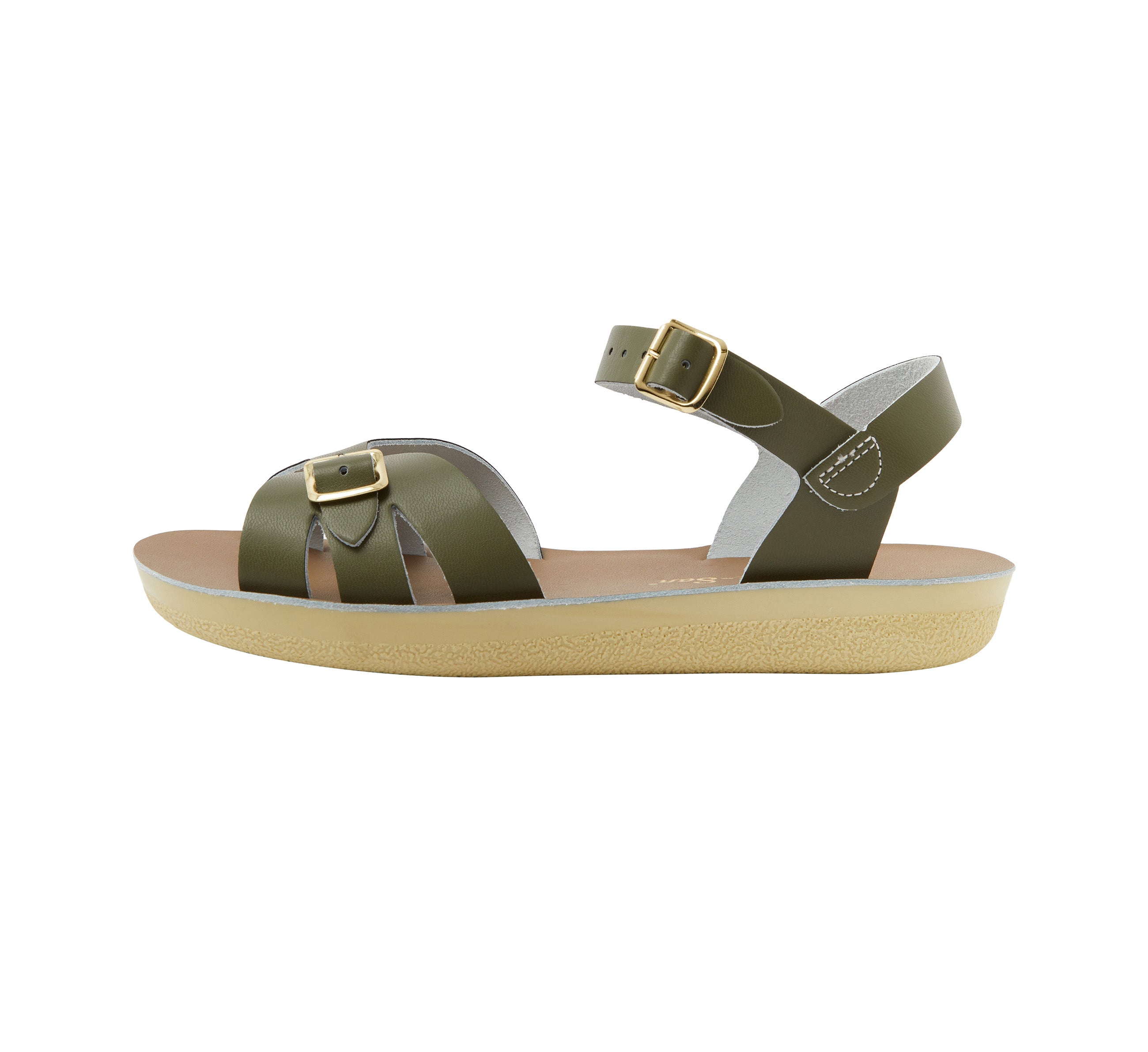 Salt-Water Boardwalk Olive sandali donna verde con fibbia