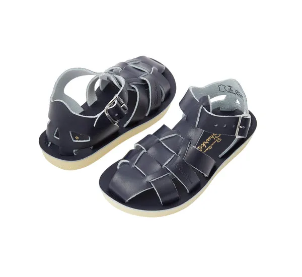 Salt-Water Shark sandali pescatore blu bambino in cuoio