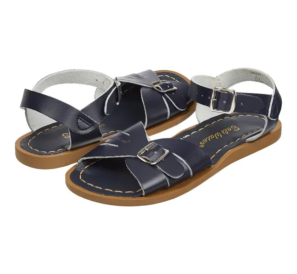 Salt-Water Classic sandali bambino navy in cuoio