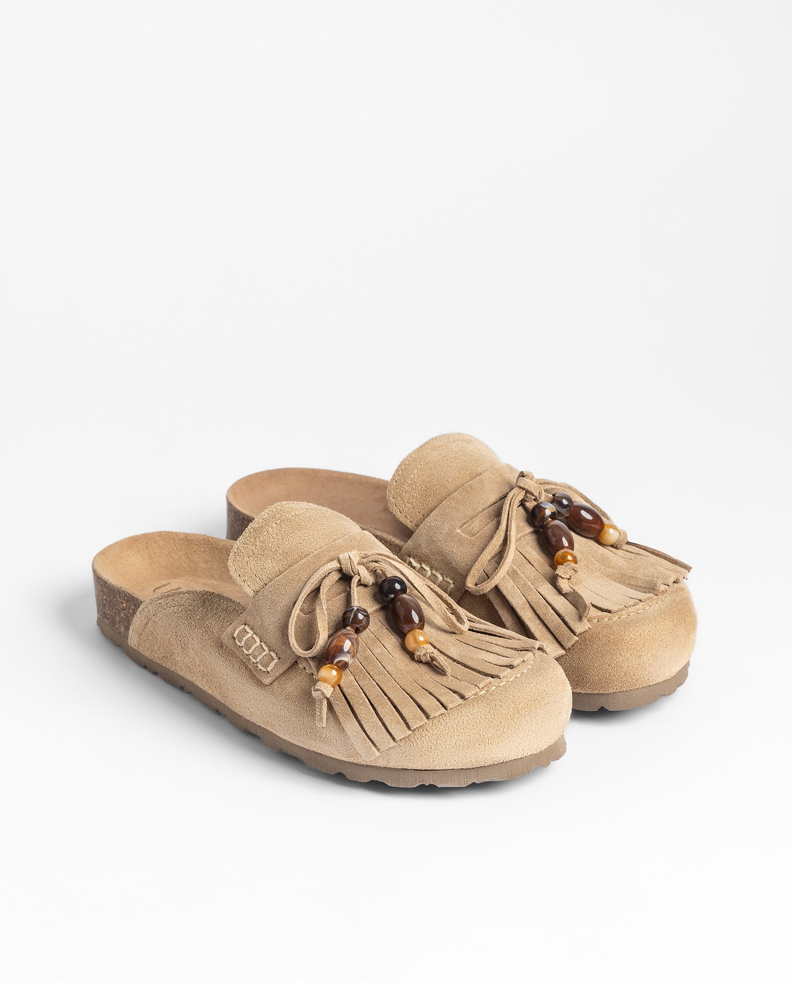 Yokono Teide-002 zoccoli donna beige in pelle