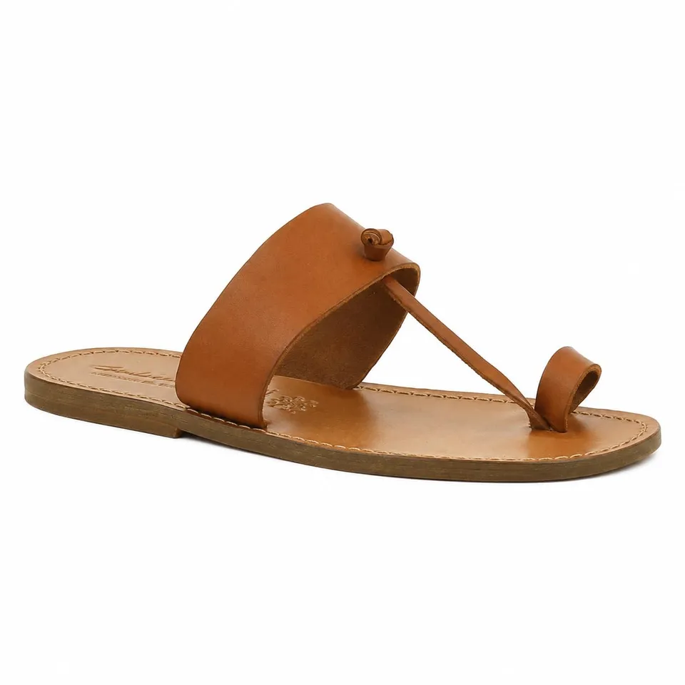 Gianluca Classica 554-U-CUOIO infradito uomo cuoio 44 EU vegetale
