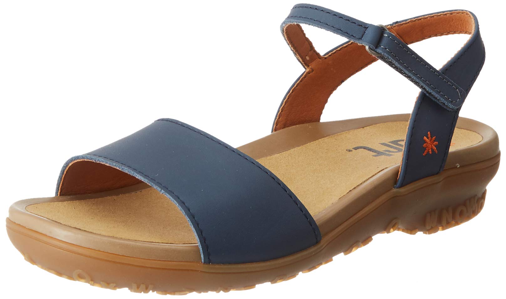 ART Antibes 1506 sandali donna in cuoio blu jeans