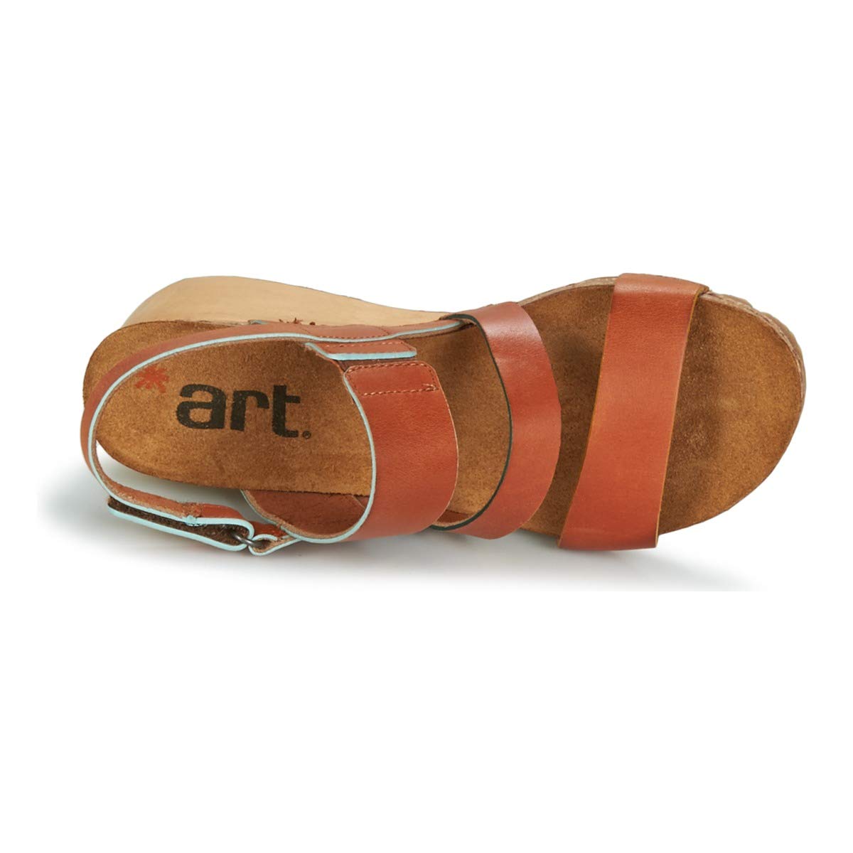 ART Borne sandali donna zeppa legno aperti