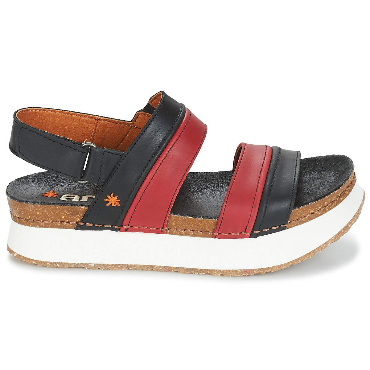 ART Mykonos sandali donna in pelle con piattaforma
