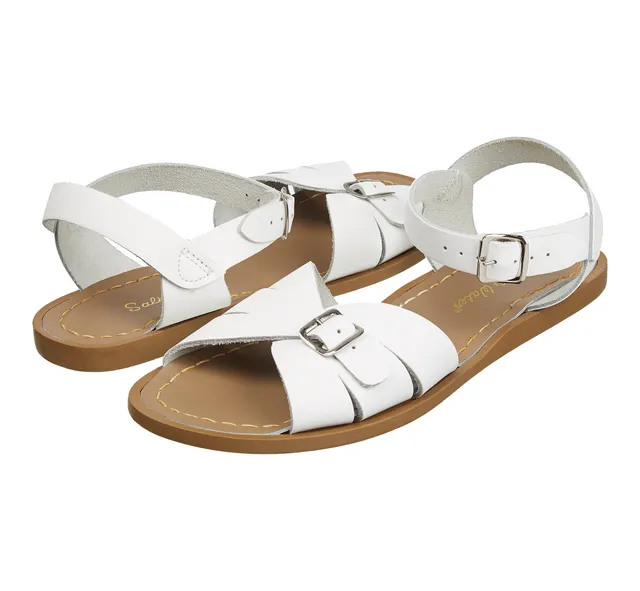 Salt-Water Classic sandali donna bianchi in cuoio