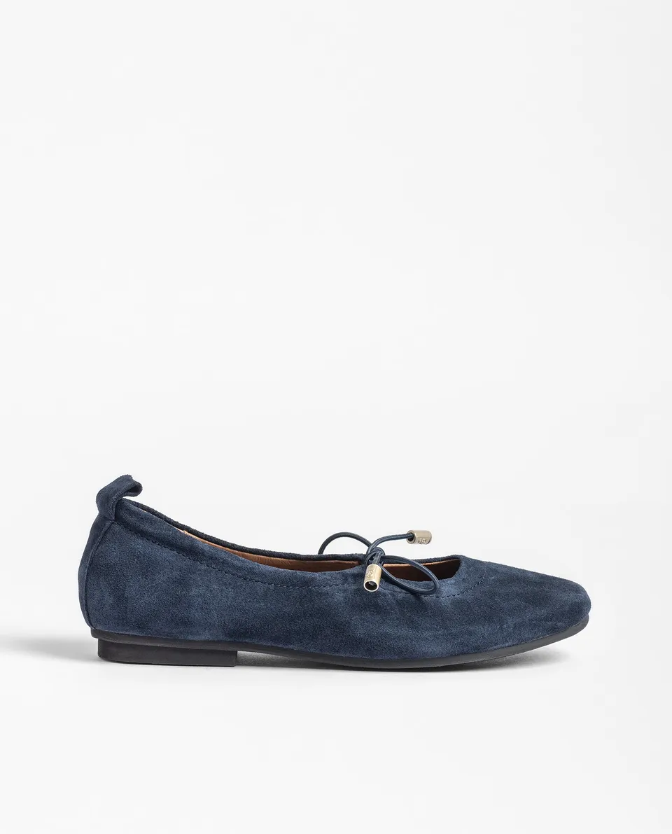 Yokono TULA-260 ballerine blu navy in pelle