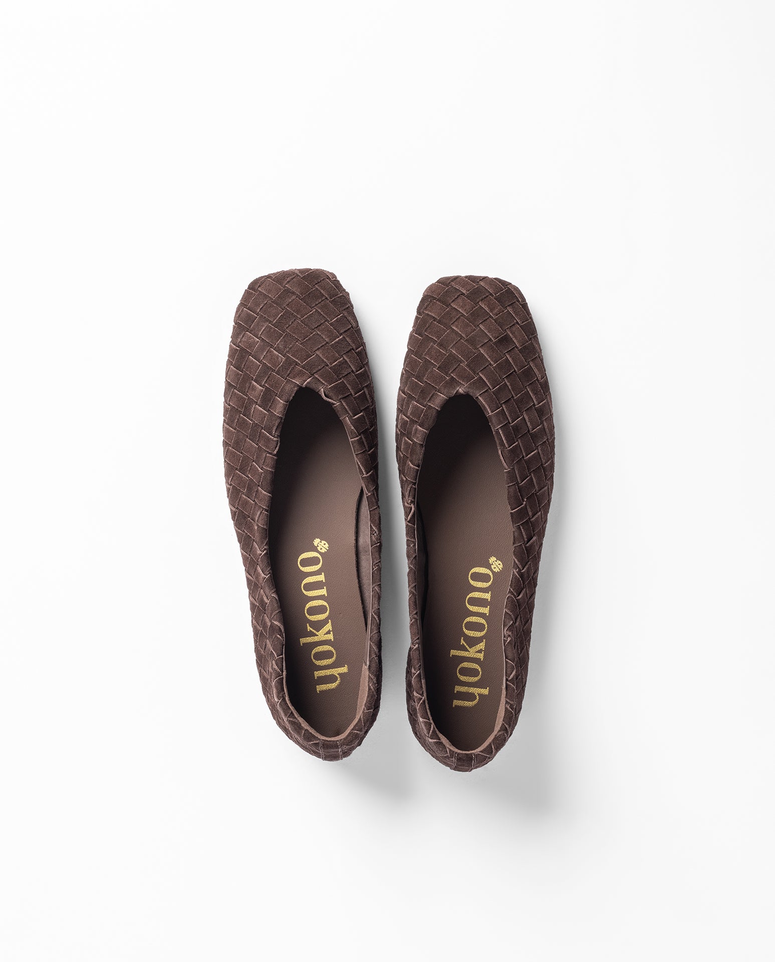 Yokono Denali-260 ballerine donna marrone pelle intrecciata