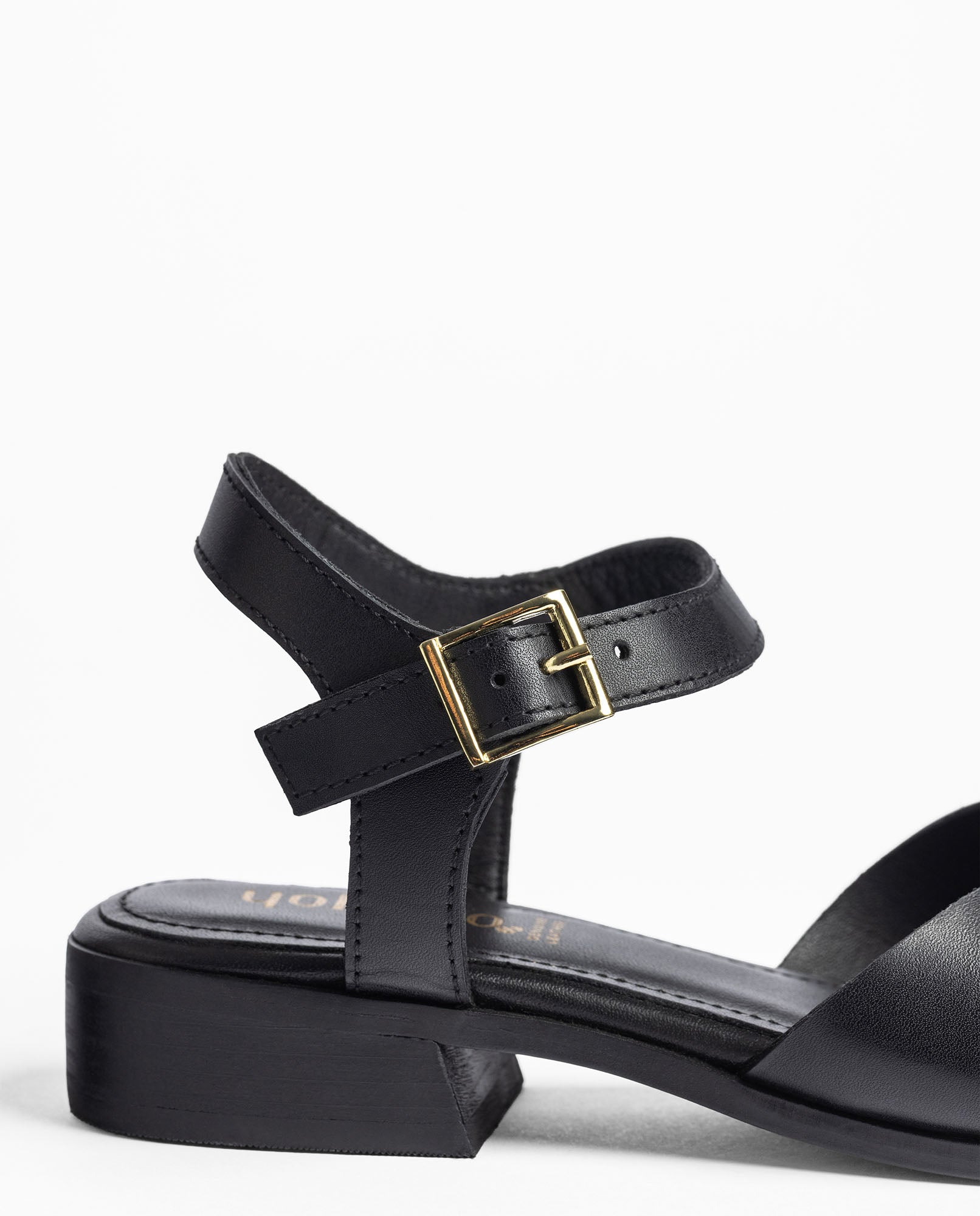 Yokono Rab-251 sandali tacco nero in pelle