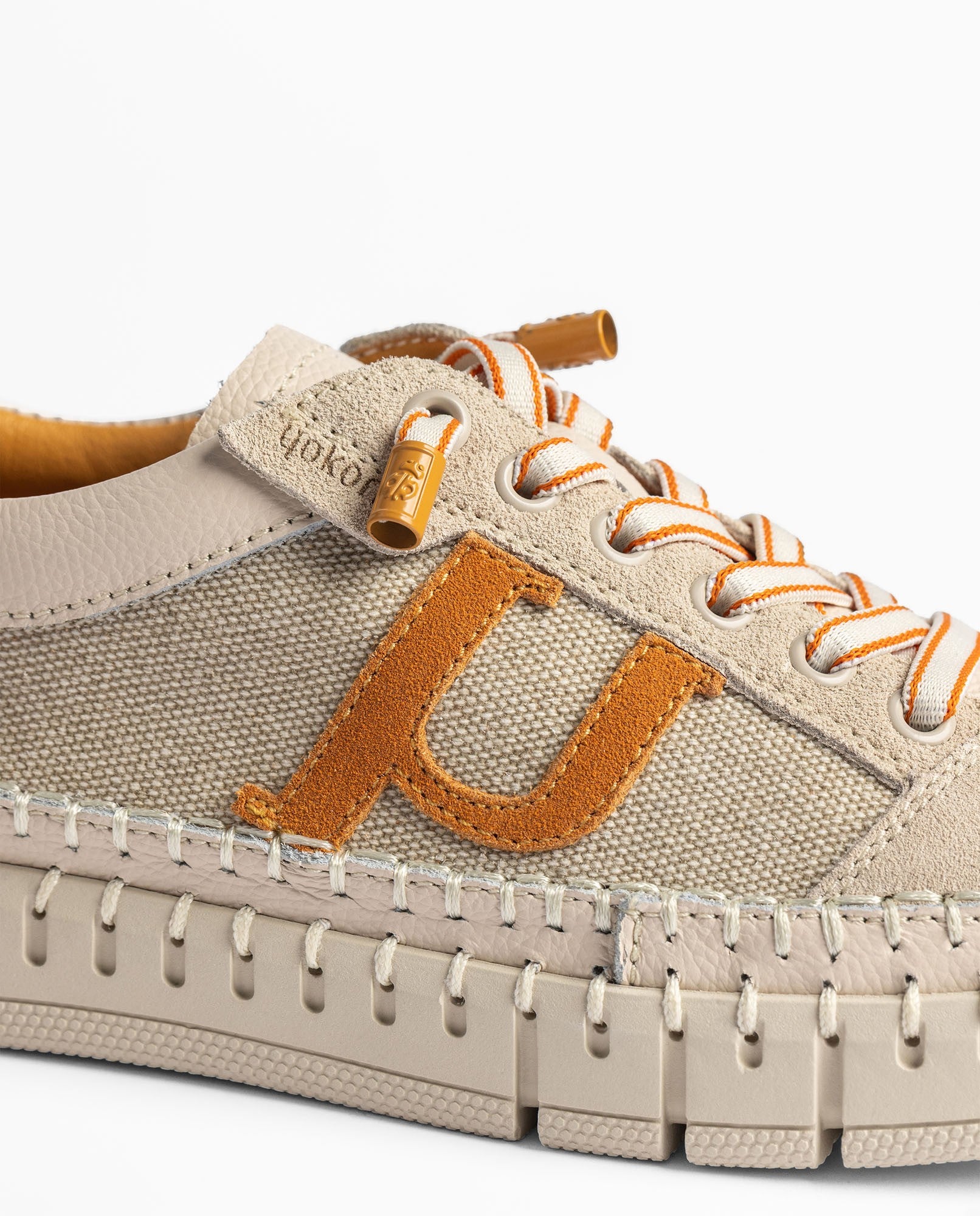 Yokono Flow-101 sneakers donna arancioni in pelle
