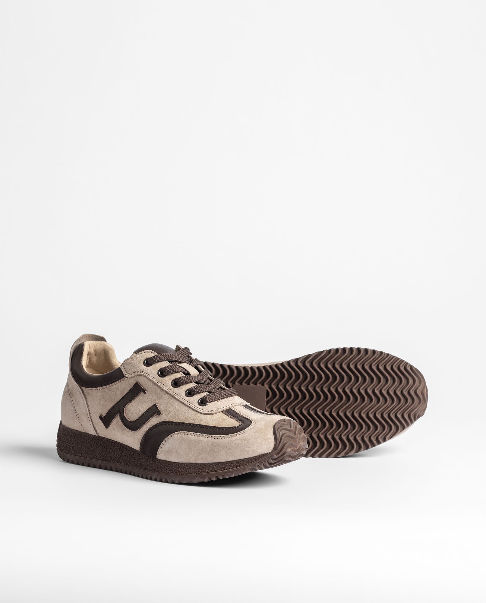 Yokono Guam-002 sneakers donna marrone in pelle