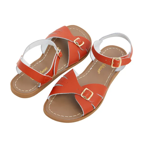 Salt-Water Classic sandali donna paprika in cuoio