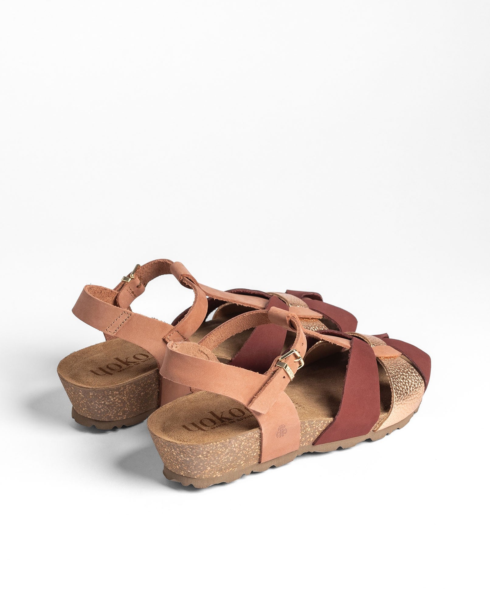 Yokono MONACO-260 sandali zeppa multicolor