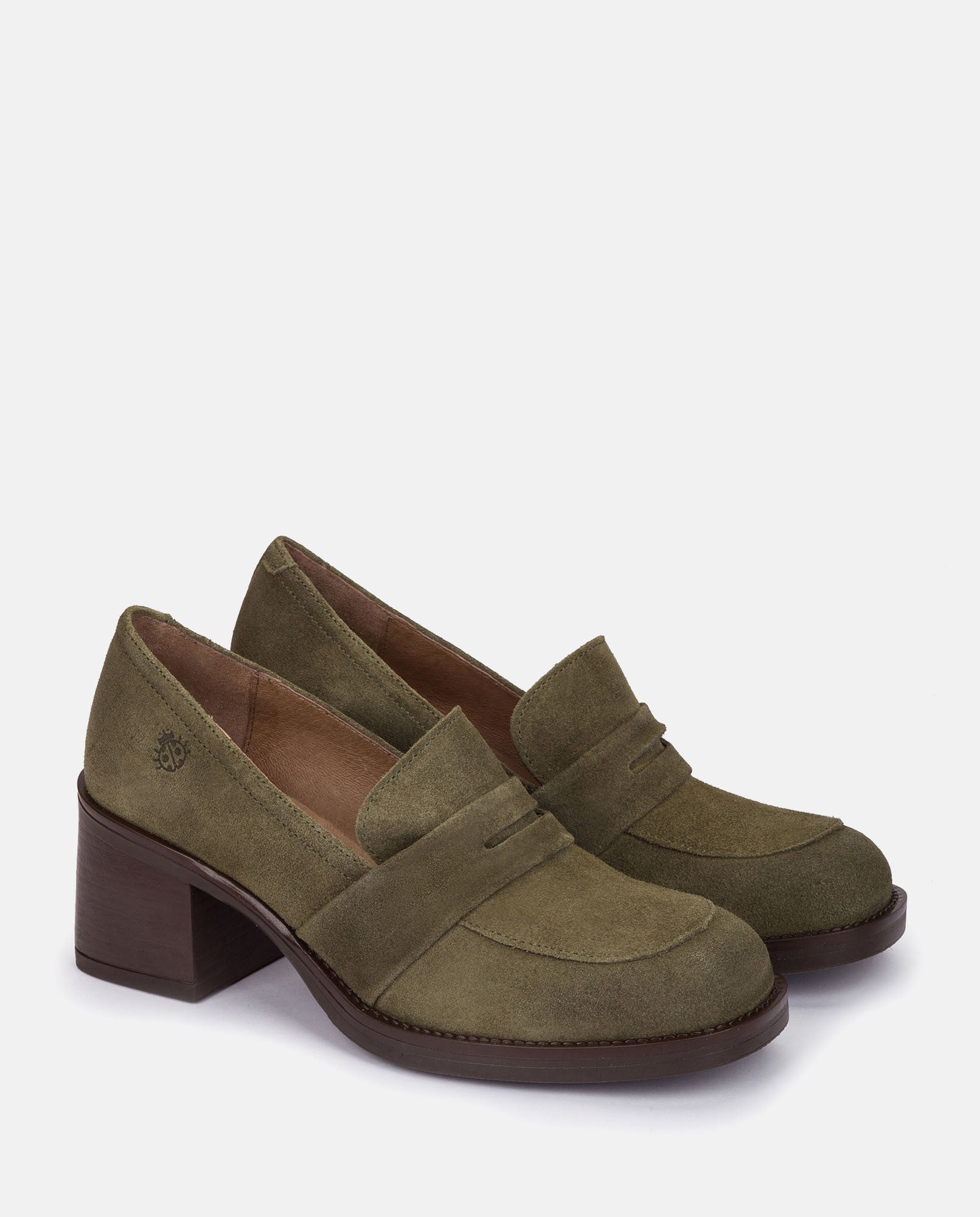 Yokono Landas-001 scarpe tacco verde pelle