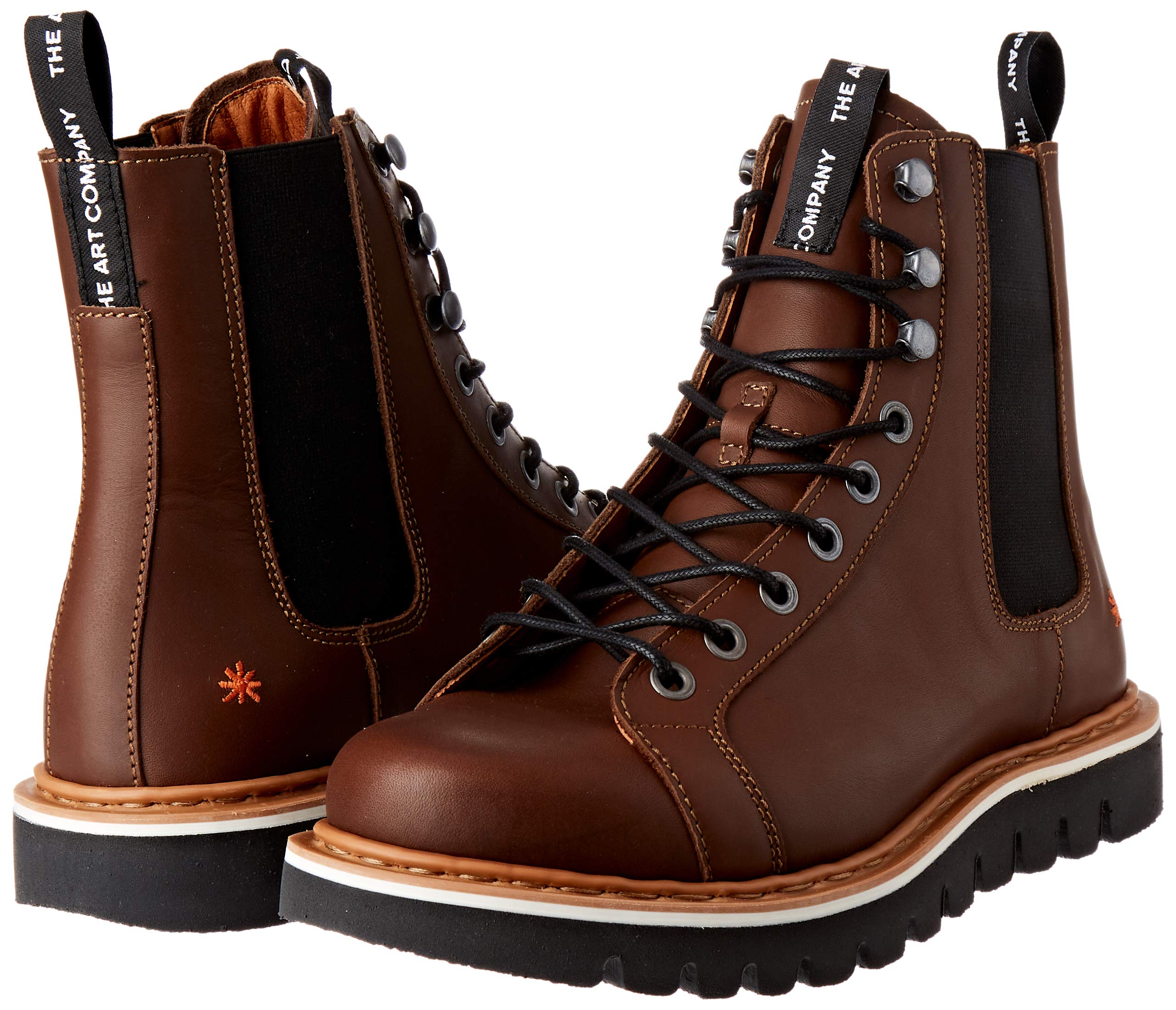 Art Toronto stivali unisex in pelle suola dentata