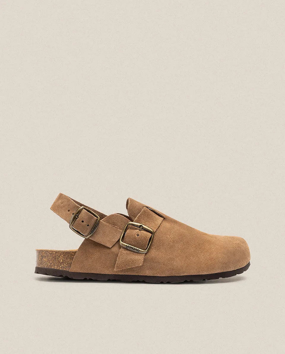 Yokono 600CRO zoccolo donna marrone con fibbia