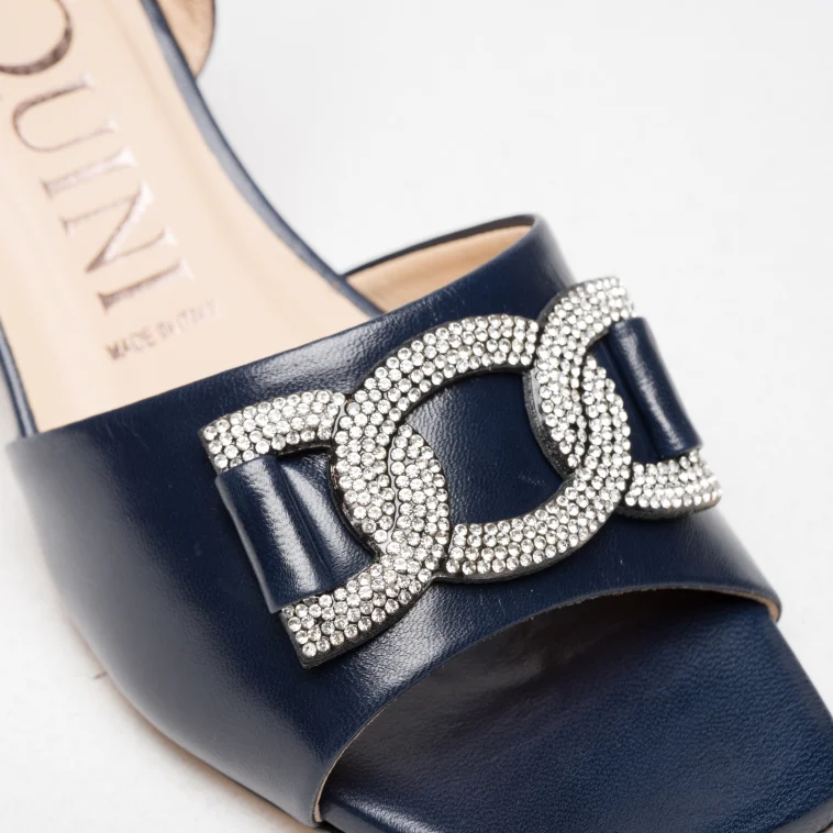 Pasquini Nina sandalo blu tacco 6 cm strass