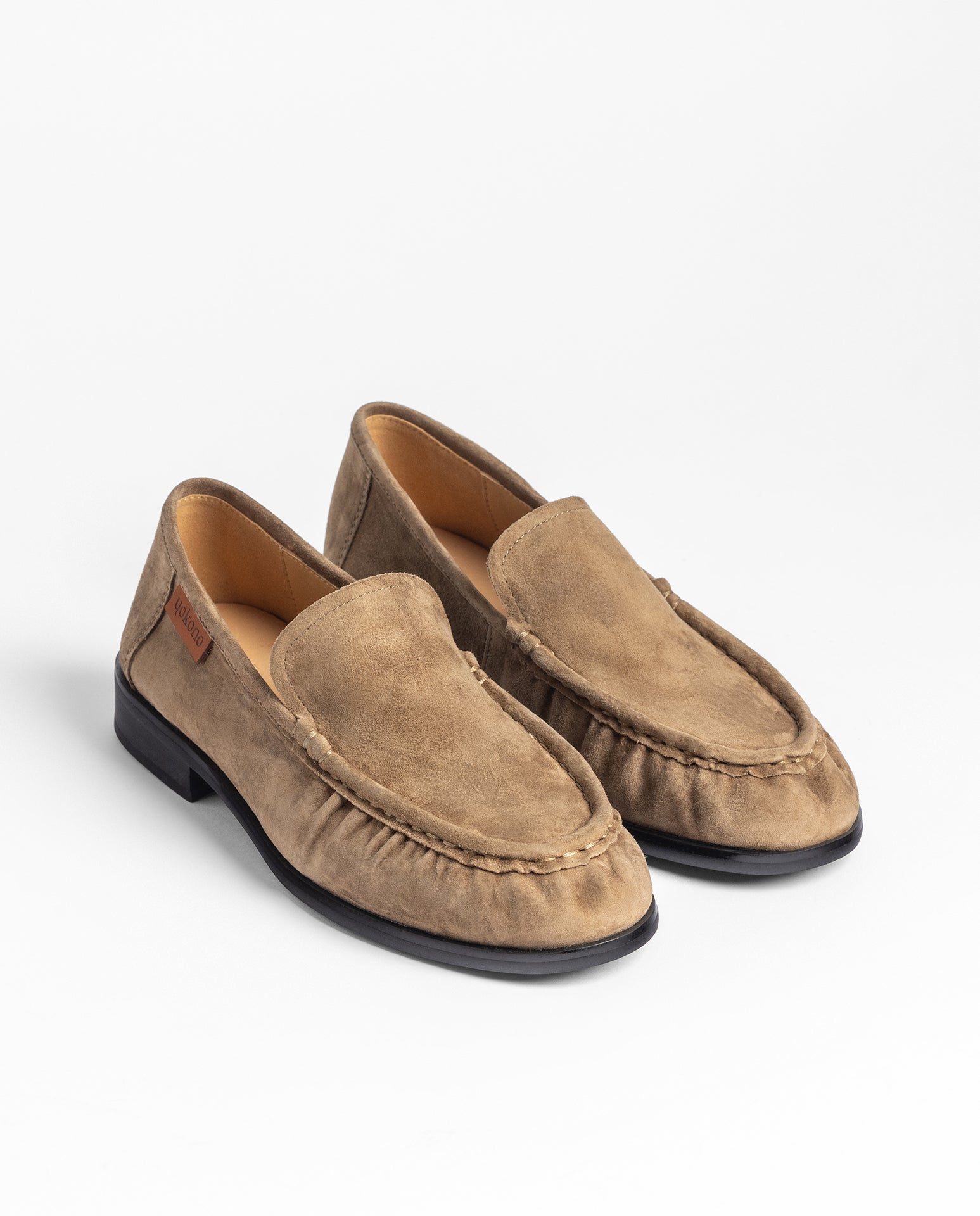 Yokono Isadora-260 mocassini donna marroni in pelle