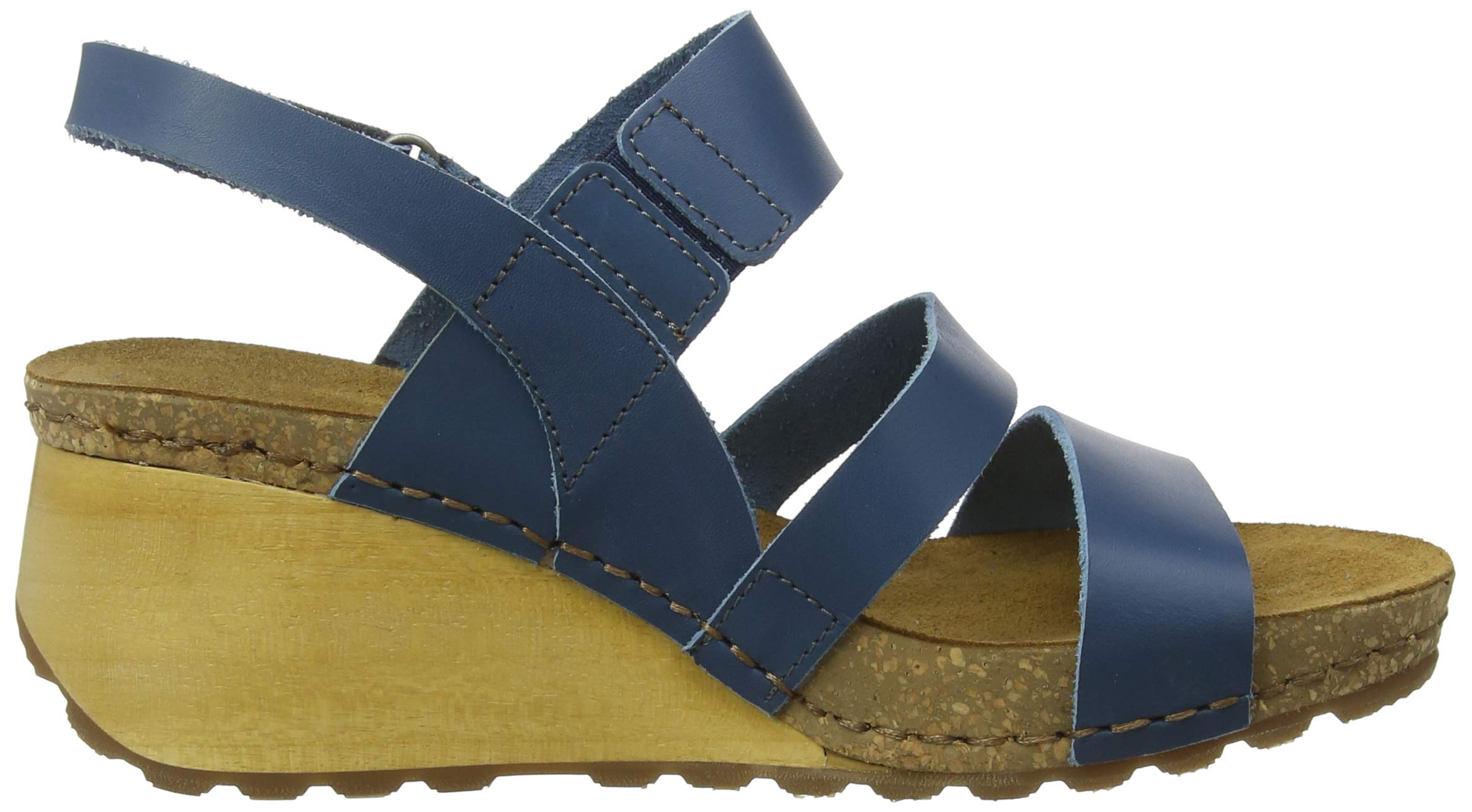 ART Borne sandali donna punta aperta EU 36 zeppa legno