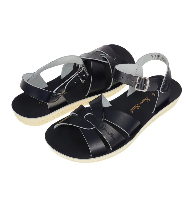 Salt-Water Swimmer Navy sandali mare donna in cuoio