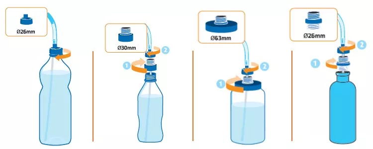 SOURCE Convertube adattatore tubo idratazione