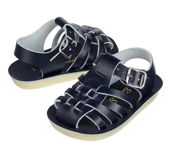Salt-Water Sailor sandali bimbo blu navy chiusi in gomma