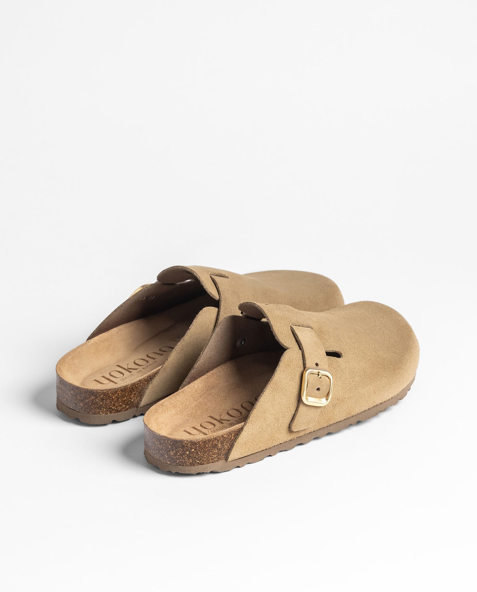 Yokono ZUECO-699 zoccoli donna beige in pelle