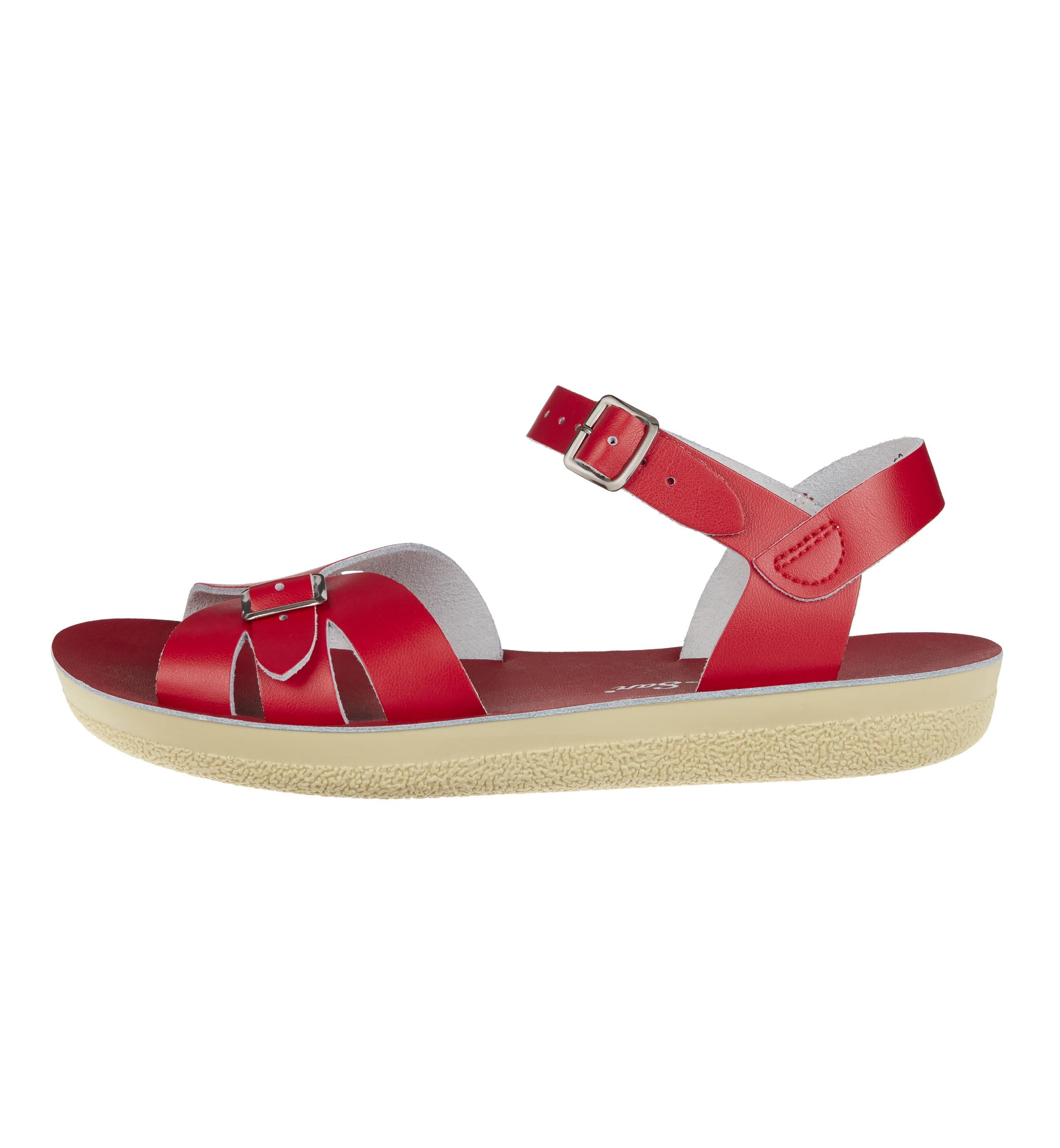 Salt-Water Sandals Boardwalk sandali donna rossi in cuoio