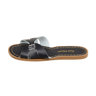 Salt-Water Classic Slide ciabatte donna nere in cuoio
