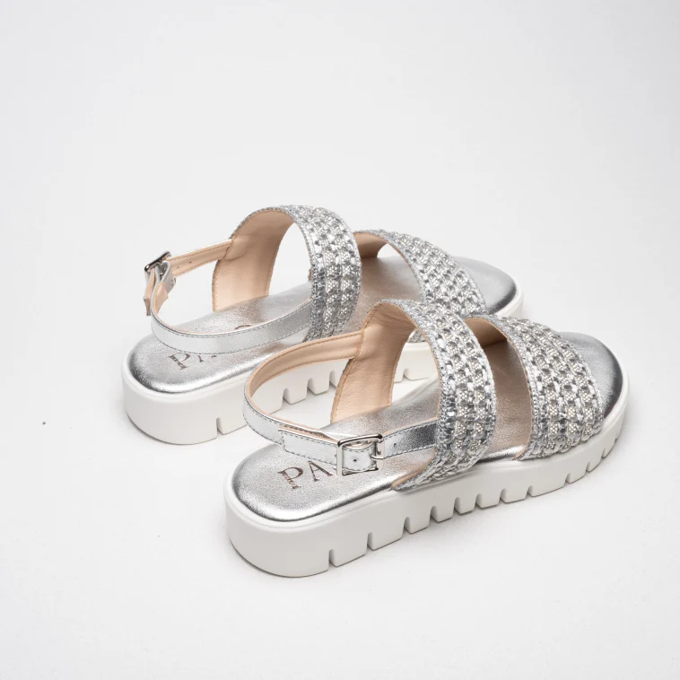 Pasquini Lisa sandalo argento 3 cm platform
